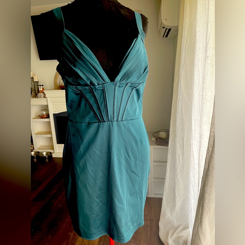 Size L Dark Green Formal Dress